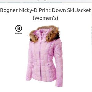 Bogner Ski Jacket (Nicky D down jacket). Size 6